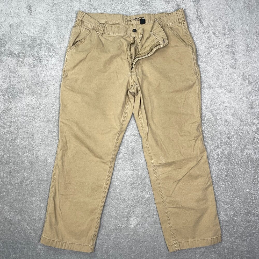 Carhartt Relaxed‎ Fit Pants Men's 40 Bn2291-m Rugged Flex Canvas Khaki Gorpcore
